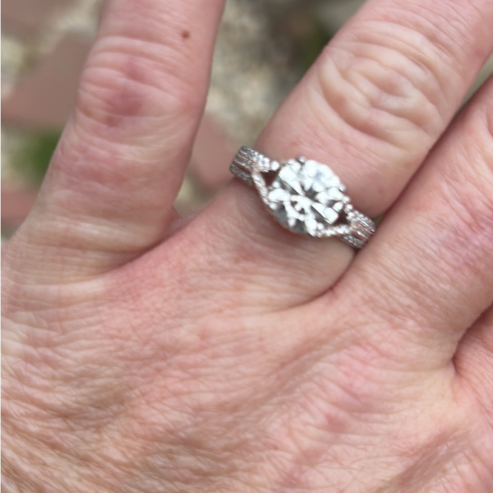 Elegant Two Carat Moissanite ring size 7